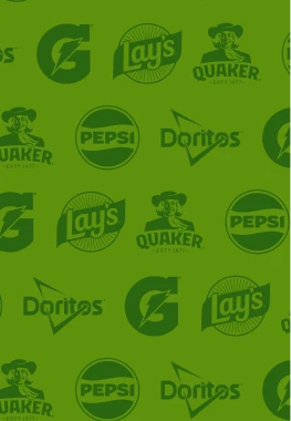 Background com marcas de produtos